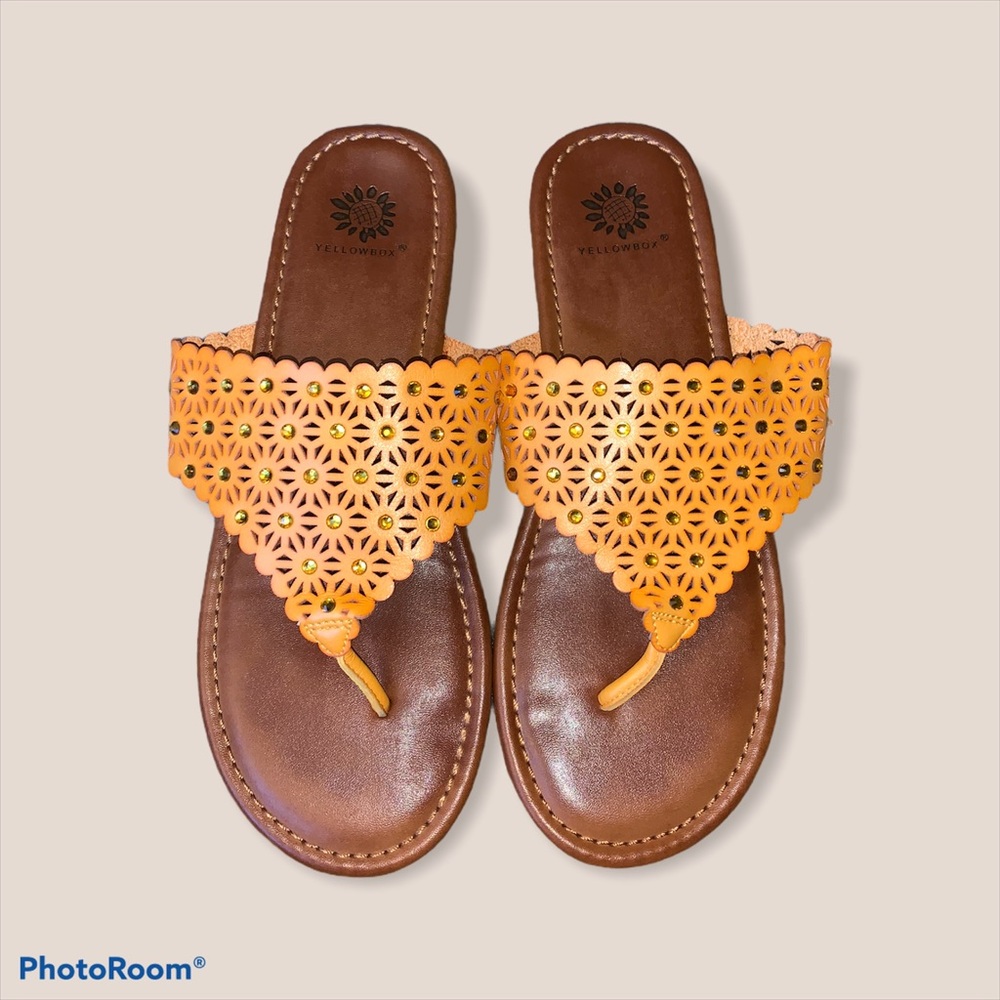 Yellow Box Tessie sandal